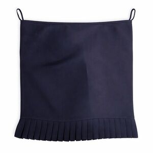 Elie Tahari Navy Mini Skirt with Pleated Hem